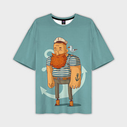Мужская футболка оверсайз Старый добрый моряк