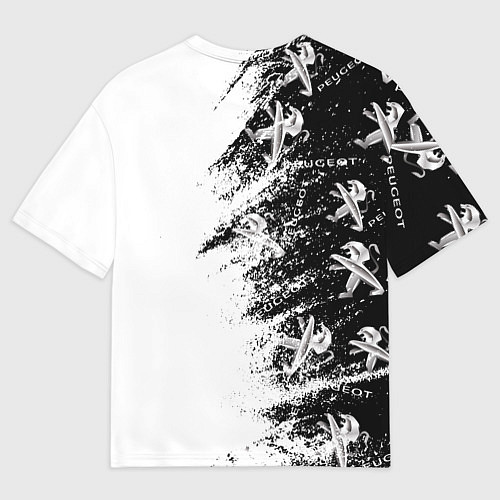 Мужская футболка оверсайз Peugeot Распылитель / 3D-принт – фото 2