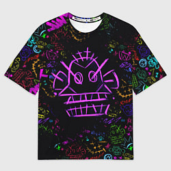 Футболка оверсайз мужская League Of Legends граффити, цвет: 3D-принт