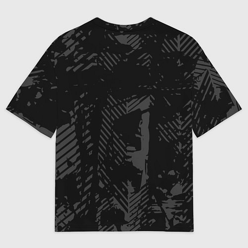 Мужская футболка оверсайз Lexus, Лексус черно серый / 3D-принт – фото 2
