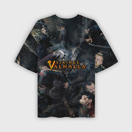 Мужская футболка оверсайз В пылу битвы: Викинги: Вальхалла / 3D-принт – фото 2