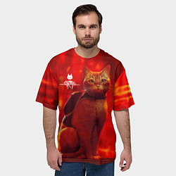 Футболка оверсайз мужская The Stray, цвет: 3D-принт — фото 2