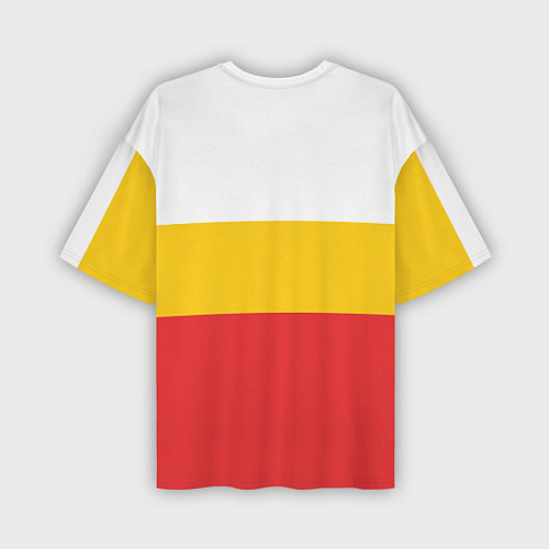 Мужская футболка оверсайз Северная Осетия Алания Флаг / 3D-принт – фото 2