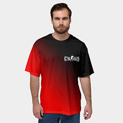 Футболка оверсайз мужская CSGO КСГО Минимализм, цвет: 3D-принт — фото 2