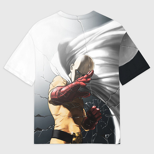 Мужская футболка оверсайз One Punch Man - Сайтама / 3D-принт – фото 2