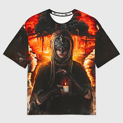Мужская футболка оверсайз FIRE KEEPER Dark SOULS III Дарк соулс