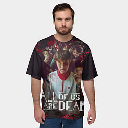 Футболка оверсайз мужская Мы все мертвы - Гви-Нам, цвет: 3D-принт — фото 2