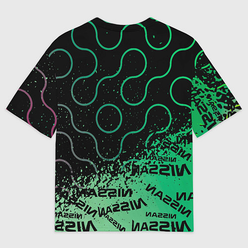 Мужская футболка оверсайз NISSAN Супер класса / 3D-принт – фото 2