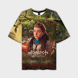 Мужская футболка оверсайз Horizon Forbidden West Aloy