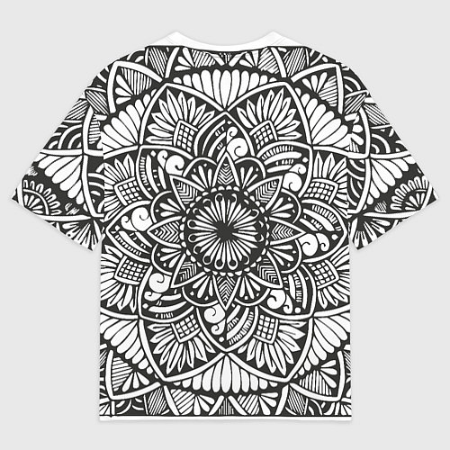Мужская футболка оверсайз Мандала 2028-1 / 3D-принт – фото 2
