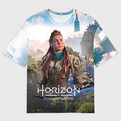 Футболка оверсайз мужская Aloy Элой Horizon, цвет: 3D-принт