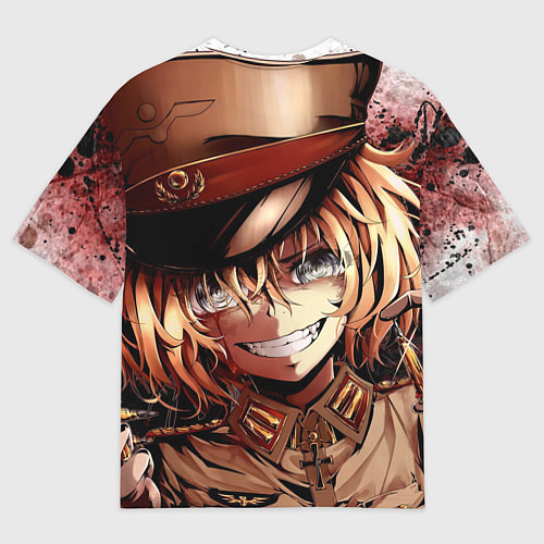 Мужская футболка оверсайз Tanya Degurechaff с патронами / 3D-принт – фото 2