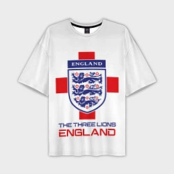 Мужская футболка оверсайз Сборная Англии по футболу