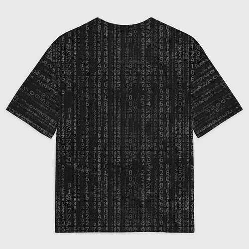 Мужская футболка оверсайз Я ПРОГРАММИСТ КОТ КЛАЦ КЛАЦ / 3D-принт – фото 2