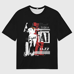 Мужская футболка оверсайз JAZZ девушка