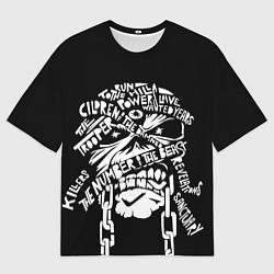 Футболка оверсайз мужская Iron Maiden Айрон Мэйден, цвет: 3D-принт