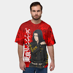 Футболка оверсайз мужская КЕЙСКЕ БАДЖИ ТОКИЙСКИЕ МСТИТЕЛИ, цвет: 3D-принт — фото 2