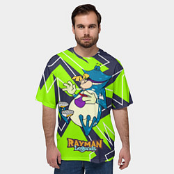 Футболка оверсайз мужская Rayman and globox, цвет: 3D-принт — фото 2