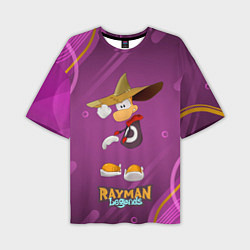 Футболка оверсайз мужская Rayman в шляпе Legends, цвет: 3D-принт