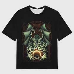 Футболка оверсайз мужская Величайший Ктулху, цвет: 3D-принт