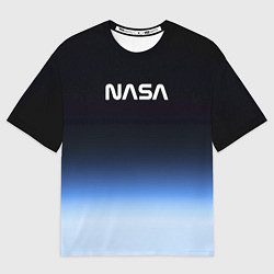 Мужская футболка оверсайз NASA с МКС