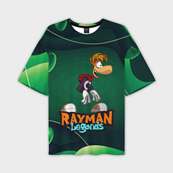 Футболка оверсайз мужская Rayman Legends Green, цвет: 3D-принт