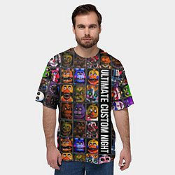 Футболка оверсайз мужская Ultimate Custom Night FNAF, цвет: 3D-принт — фото 2