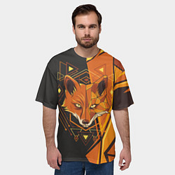 Футболка оверсайз мужская Лиса Этника, цвет: 3D-принт — фото 2