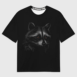 Мужская футболка оверсайз Милаха енот