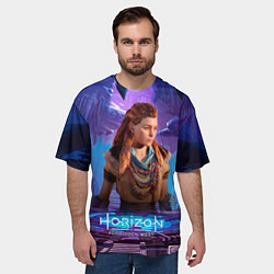 Футболка оверсайз мужская Horizon Aloy Элой Forbidden West, цвет: 3D-принт — фото 2