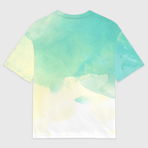 Мужская футболка оверсайз Созидай Цвети / 3D-принт – фото 2