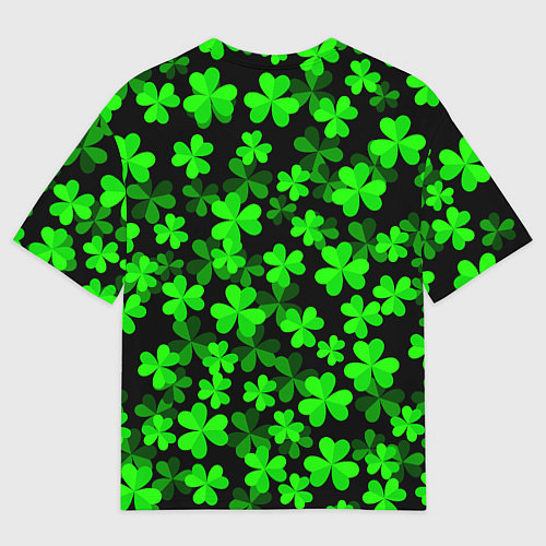 Мужская футболка оверсайз Сlovers Fresh 3D Клевер / 3D-принт – фото 2