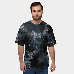 Футболка оверсайз мужская Камуфляж ночной Ниндзя, цвет: 3D-принт — фото 2