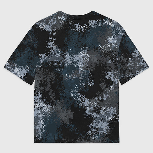 Мужская футболка оверсайз Камуфляж ночной Ниндзя / 3D-принт – фото 2