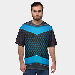 Футболка оверсайз мужская 3D NEON БРОНЬ, цвет: 3D-принт — фото 2