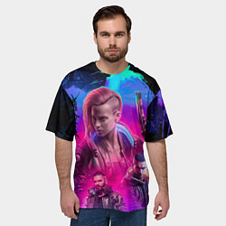 Футболка оверсайз мужская Vi Ви Cyberpunk 2077, цвет: 3D-принт — фото 2