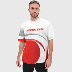 Футболка оверсайз мужская Хонда HONDA, цвет: 3D-принт — фото 2