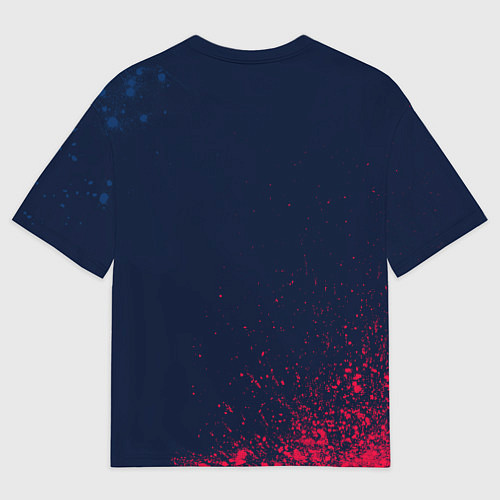 Мужская футболка оверсайз SAAB - Краска / 3D-принт – фото 2