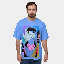 Футболка оверсайз мужская Наруми & Хиротака, цвет: 3D-принт — фото 2