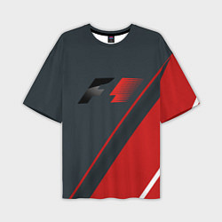 Мужская футболка оверсайз F1 Большое лого