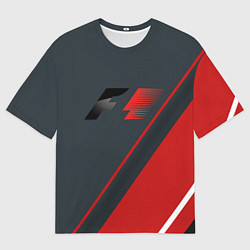 Футболка оверсайз мужская F1 Большое лого, цвет: 3D-принт