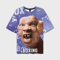 Мужская футболка оверсайз Boxing - фиолетовый