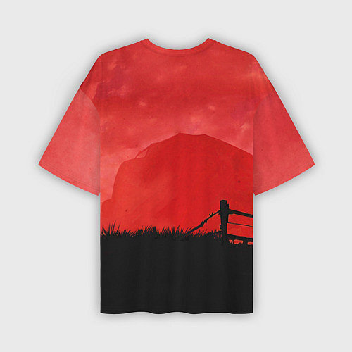Мужская футболка оверсайз Red JC / 3D-принт – фото 2