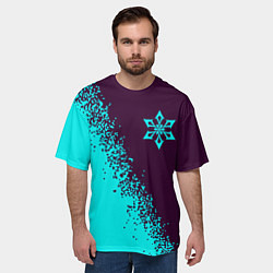 Футболка оверсайз мужская ГЕНШИН ИМПАКТ - КРИО Арт, цвет: 3D-принт — фото 2