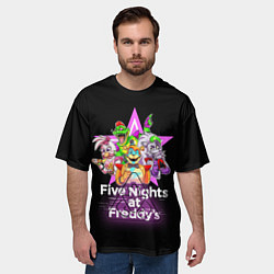 Футболка оверсайз мужская Game Five Nights at Freddys: Security Breach, цвет: 3D-принт — фото 2