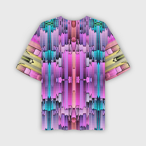 Мужская футболка оверсайз Калейдоскоп абстракции / 3D-принт – фото 2