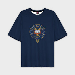 Мужская футболка оверсайз Oxford - эмблема университета