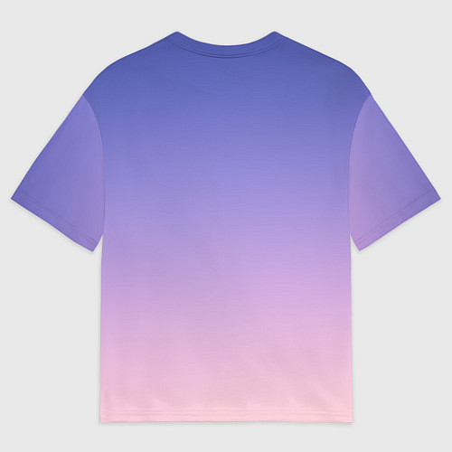 Мужская футболка оверсайз Красавица и дракон heart / 3D-принт – фото 2