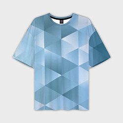 Мужская футболка оверсайз Треугольники 3D Frozzen 2022