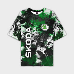 Мужская футболка оверсайз Skoda Sport Style Шкода